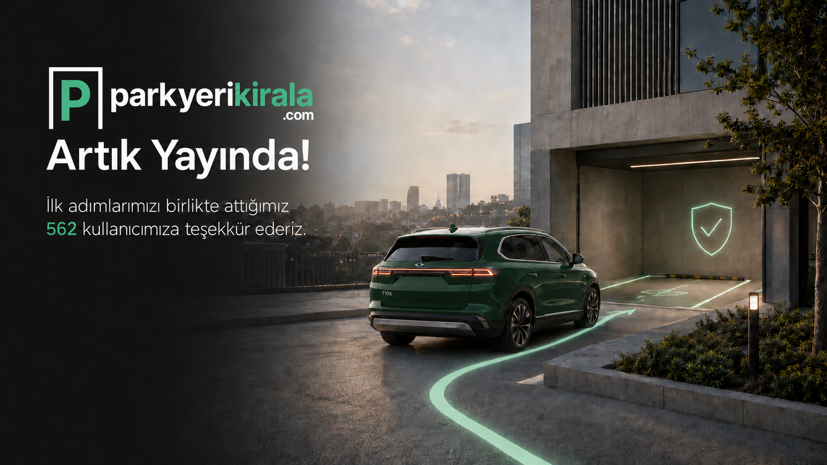 ParkYeriKirala Artık Yayında!